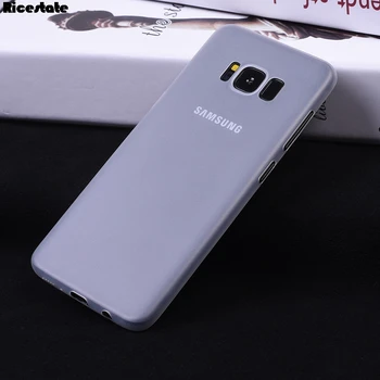 0,3 mm Ultra Plonas Atveju, Samsung Galaxy S8 S9 S10 Plius 8 Pastaba S10 S10e skaidrus Matinis plastikinis galinis Dangtelis Atveju