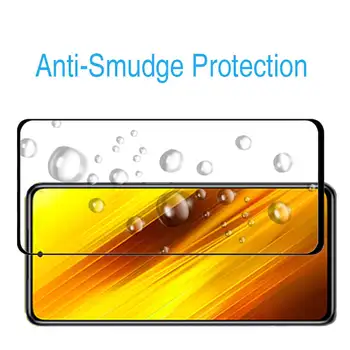 1/2vnt 9D Apsauginis Stiklas Xiaomi Poco X3 NFC Stiklo Screen Protector, Pilnas draudimas Xiomi Pocophone Pock Mažai Poco F2 Pro Filmas