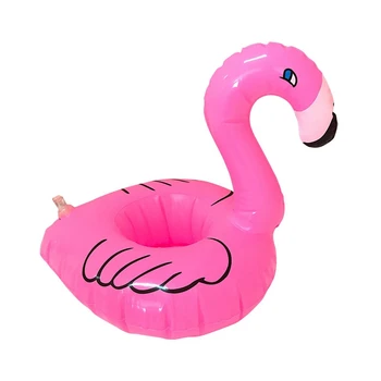 1 Gabalas Flamingo Gėrimo Laikiklis Baseinas Plaukti Plūduriuojantis Pripučiamas Baseinas Beach Party Vaikai Plaukti Gėrimų Laikikliai telefono taurė