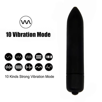 10 Spalvų Dešimt Dažnio Vibracijos Mini Vibratorius Kulka Moterų Vandeniui Klitorio Stimuliatorius Dildo Vibratorius Suaugusiųjų Sekso Žaidimai
