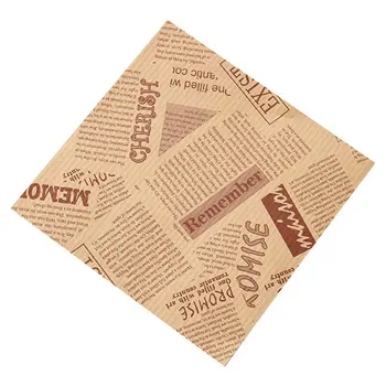 100pc anglų Modelis Maisto Pergamentinis Popierius Maišelį Sandwich Spurgos Duona, popierinis Maišelis Kepimo Priedai Vestuvių Dekoravimas 2020 m.