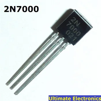 100vnt 2N7000 TO-92 N-Channel MOSFET Tranzistorius