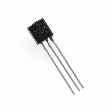 100VNT/DAUG in-line 2N2222A triode tranzistorius NPN perjungimo tranzistoriai TO-92 0.6 A 30 V NPN 2N2222