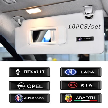 10VNT 3D Automobilių Stilius Epoksidinės Dervos Emblema Automobilių Ženklelio Lipdukai Lipdukas Hyundai Sonata 