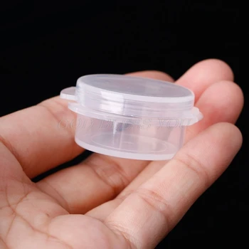 10vnt 5 G Tuščius skaidraus Plastiko Indeliai Kosmetikos Jar sudaro Jar Mini Mėginio Buteliukas Sandarinimo Puodą Veido Kremas Konteineris Nešiojamas