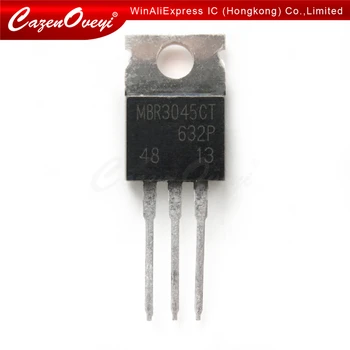 10vnt/daug MBR3045CT TO-220 MBR3045 TO220 MBR3045C 30A45V Schottky ir greitas atsigavimas diodų naujas originalus Sandėlyje