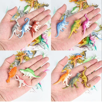 10vnt/daug Mini Dinozaurų Modelio Vaikų Švietimo Žaislai Mažiems Modeliavimas Gyvūnų Duomenys vaikams Žaislus Berniukui Dovana