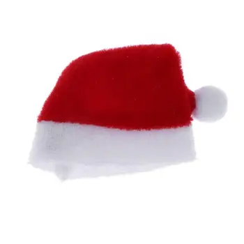 10vnt/daug Mini Kalėdų Senelio Skrybėlės Kalėdų Buteliai Padengti Kalėdos Saldainis Topper Dekoro Kalėdų, Naujųjų Metų Dekoracija Namuose