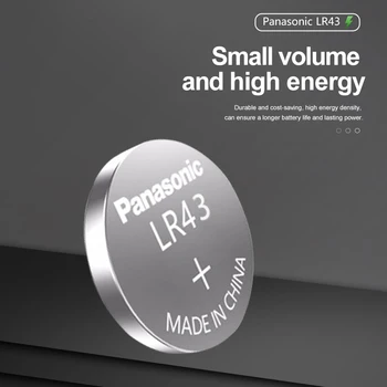 10vnt Panasonic 186 1,5 V 0%Hg Šarminės baterijos AG12 LR43 G12A 186 Laikrodžiai, Žaislai skaičiuoklė Nuotolinio valdymo elektroninių masto