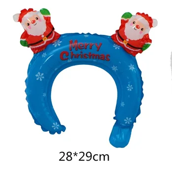 10vnt/Set Kalėdų Mielas Gyvūnų Lankelis Handstick Folija Balionas Santa Claus Baby Shower Kalėdas Laimingi Šalies Apdaila