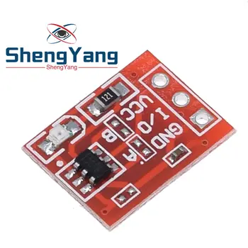 10VNT ShengYang NAUJAS TTP223 Palieskite mygtuką Modulis Kondensatorių tipo, Vieno Kanalo savistabdės Touch jungiklis jutiklis