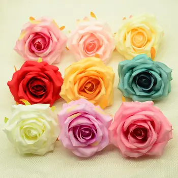 10vnt Šilko rožės Dirbtinės gėlės namuose vestuvių dekoro priedai 