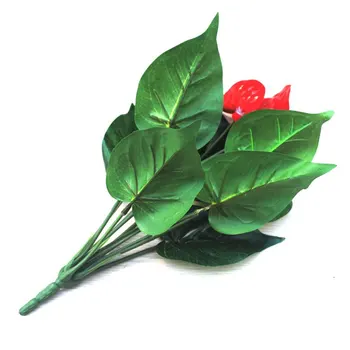 12/18 galvos 32cm/50cm Dirbtinis Anthurium vazoninių gėlių patalpų žalieji augalai balkonas office 