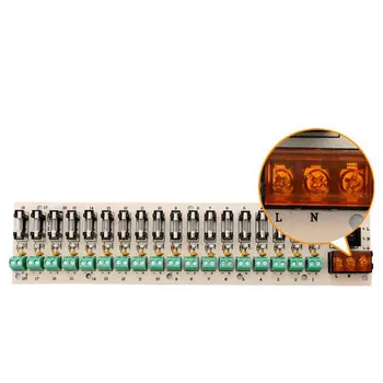 12V DC maitinimo paskirstymo 9-būdas PCB lenta terminalo blokas impulsinis maitinimo šaltinis elektros srovės laidai LED jungiklis