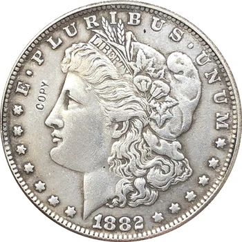 1882-S JAV Morgan Doleris monetos KOPIJA