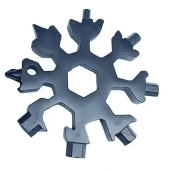 19-In-1 Sniego Keychain Įrankiai Multi-tool Derinys Veržliarakčiai Nerūdijančio Plieno Sniego Formos Lauko Nešiojamų Snaigės