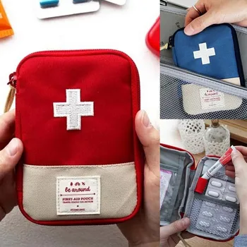 1PC Nešiojamų Lauko Kelionės Pirmosios Pagalbos rinkinys Medicina maišelį Namų Mažų Medicinos lauke Avarinių Gelbėjimo Tabletes Atveju S/L