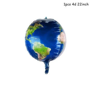 1pcs 22inch 4D Žemės Folija Balionas Žemės Dieną Pasaulio Žemėlapyje Balionai Green Day Oro Kamuolys Gimtadienio Dekoracijos Vaikams Ballon Dekoras