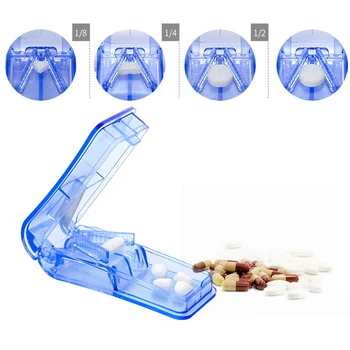 1pcs Mini Kokybės Tabletes Cutter Medicina Lauke Tabletes Pjovimo Splitter Narkotikų Tabletė Cutter Daliklis Saugojimo Atveju Tablečių Dėžutė Tabletes Atvejais