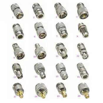 1Pcs N UHF SO239 PL259 / N / BNC / TNC / SMA Male plug & Female lizdas, RF, Coaxial Adapteris jungties Bandymo Skaičiuoklė