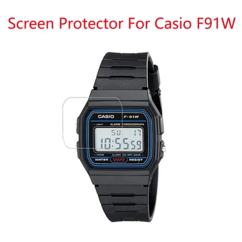 1Pcs Nano LCD Kino Apsaugas Casio F91W F-91W Sporto Žiūrėti Screen Protector, Didelės raiškos su 