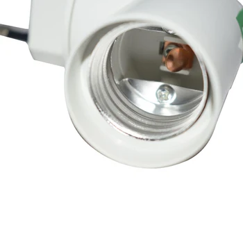 1Pcs Ugniai atsparios Medžiagos E27 ES kištukas adapteris lempose su įjungimo-išjungimo jungiklis E27 Bazė Lempos Lemputės Lizdas Konverteris,