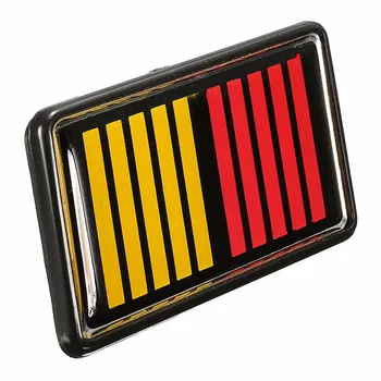 1set Ralliart Juostele Juosta Grotelių Logotipas Ženklelis Raudona Geltona Juoda Mitsubishi Ralliart Grotelės Emblema Apdailos Stilius