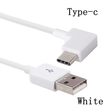 2.4 USB C Tipo 100cm 1m 2m trumpas Kabelis 90 Laipsnių Dešinę Kampu USB Tipo C 3.1 MICRO-USB Jungties Kabelis, skirtas MacBook / Xiaomi 4C