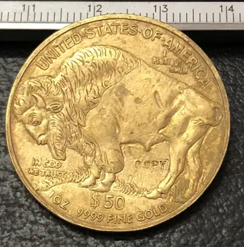2008 M. Jav Buffalo Gold Kopija Monetos
