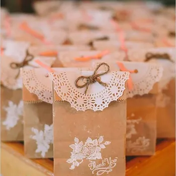 200pcs nėrinių Saldainiai Kūgio wrap popieriaus vestuvių dekoro baby shower dovana wrap dekoratyvinis popierius namų virtuvėje kepimo popieriaus dekoro prekes