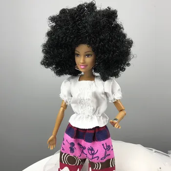 2019 karšto Kilnojamojo Jungtinio Afrikos Žaislas, Lėlė mergaitė Kūdikių Lėlės Mergaitės Gimtadienio Kilnojamojo Jungtinio Afrikos Lėlės Žaislas Juoda Lėlė princesė