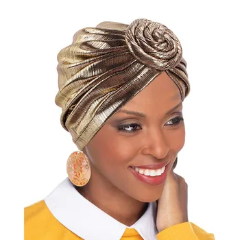 2020 Blizgučiai Spurgos Turbaną Kepurės Moterims Ruožas Hijab Bžūp Musulmonų Skarelė Variklio Dangčio Skrybėlę Ponios Lankelis Rait Headwraps'