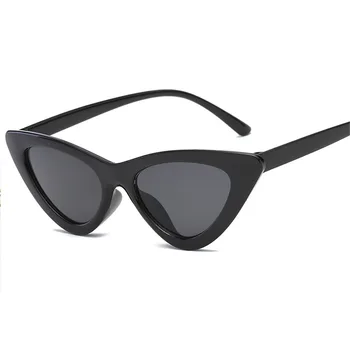 2020 mados akiniai nuo saulės moterims prekės ženklo Dizaineris vintage retro trikampio cat eye akiniai Skaidrus vandenyno uv400 oculos De Sol