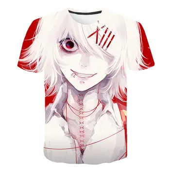 2020 metų Vasaros Naujas Vyrų T-shirt Tokijo Pabaisa marškinėliai Kraujo Anime Trumpas Rankovėmis Teroro Marškinėlius Juokinga 3d Spausdinimo Atsitiktinis Vyrų Viršūnės