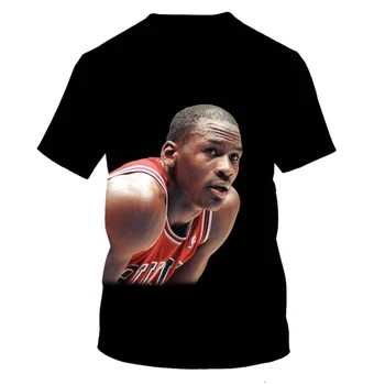 2020 metų vasaros T-shirt vyrų krepšinio žvaigždė 3D spausdinimo mados vyriški ir moteriški marškinėliai minkštos tekstūros atsitiktinis mados vyrų clothi