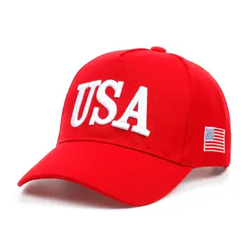 2020 naujas JAV Vėliava Kepurės Vyrai Moterys Beisbolo kepuraitę sustorėjimas JAV Vyrų, Moterų Golfo skrybėlę Lauko reguliuojamas tėtis skrybėlės