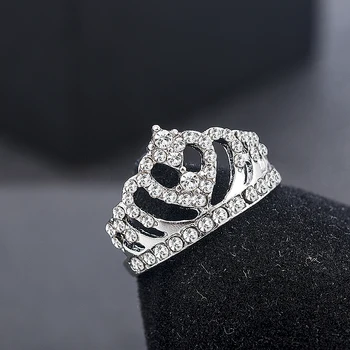 2020 Naujas Mados Lajos Formos kalnų krištolas Kristalų Žiedai Moterų Mergina Vestuvių Nuotakos Šalis Žiedas Papuošalai vestuvinis žiedas