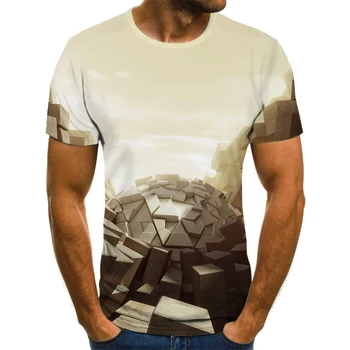 2020 naujas vyrų 3D skaitmeninis spausdinimas vyrų vasaros marškinėliai, marginti marškinėliai, įdomus, trumpas rankovėmis vyriški marškinėliai