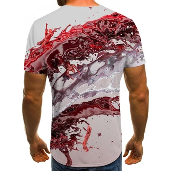 2020 trimatis išmaišykite Vyrų Marškinėlius 3D Atspausdintas Vasara O-Kaklo Kasdien Atsitiktinis Juokingi marškinėliai