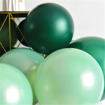 20pcs 10inch Pupelių Žalia balionai Smaragdas rašalo alyvuogių žalia balionų girliandą Arch Vestuvių, gimtadienio Dekoro Helio Globos