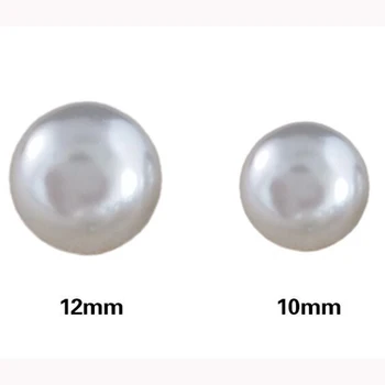 20pcs Apvalių Perlų Mygtukai Baltos spalvos Plastikiniai Mygtukai, Siuvimo Drabužių Scrapbooking Drabužis 