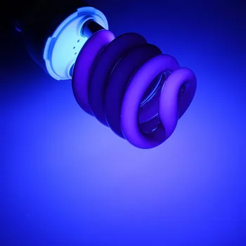 220V E27 15-40W UV Lempa, UV Ultravioletiniai Fluorescencinės (CFL Lemputės Spiralė Enegy Taupymo Juoda Šviesiai Violetinė Lempų Apšvietimas