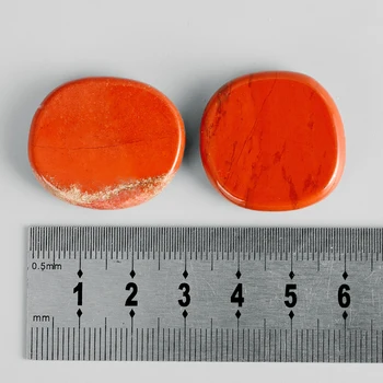 25*22*5mm Palmių Akmuo, natūralus raudonasis Jaspis Mineralų Gydomųjų kvarco Kristalų terapija amatų 7 čakra Reiki gydymas akmenimis