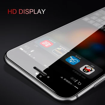 2vnt 3D Visiškai Padengti Grūdinto Stiklo iPhone 8 7 6 6s Plius 5 5s SE Screen Protector, iPhone X XS 11 12 Pro Max XR 12 mini Filmas