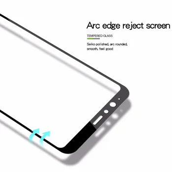 2vnt 9H Grūdintas Visiškai Padengti Stiklo Huawei PSmart Ekrano apsaugos Huawei P Smart Stiklo 3D Apsauginės Plėvelės PAV-LX1 LX2 LA1