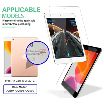 2VNT Grūdinto Stiklo Apsauginė Plėvelė. 2019 m. 2020 iPad 10.2 Screen Protector 
