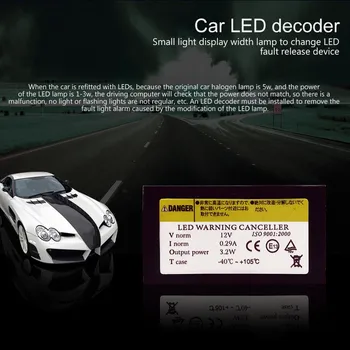2vnt Įspėjimo Canceller Rezistorius T10 Pašalinti Klaidos Kodas Reader Automobilių Diagnostikos LED Dekodavimo Linija Grupės Ekrano Plotis Lempos Dekoderis