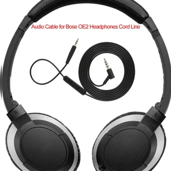 3,5 mm į 2,5 mm Audio Kabelių linijos kontrolės mikrofonas BOSE OE2 Ausines su Mic Volume Control Ausines Laidas Linija
