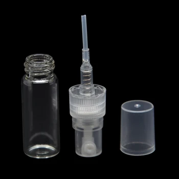 3 ML 5ML (10Piece/lot) Nemokamas Pristatymas Kelionės Daugkartiniai Stiklinis Kvepalų Buteliukas Su Purškimo& Tuščias Parfumeperfume buteliai purkštukai