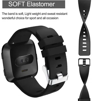 3 PACK Silikono Juostos Fitbit Atvirkščiai Lite Pakeitimo Sporto Smart Watch Band Riešo Apyrankę, Dirželį Fitbit Atvirkščiai Edition